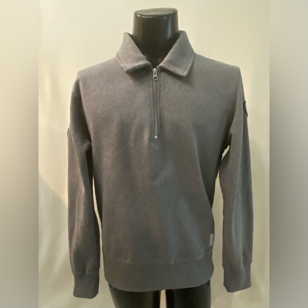 Roots 73 Canada Sweatshirt Men’s Small 1/4 Zip Polo Collar W/Banff Springs Logo
